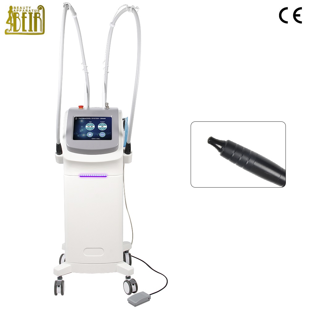 Frequency for wrinkle removal and face lifting cold thermagic