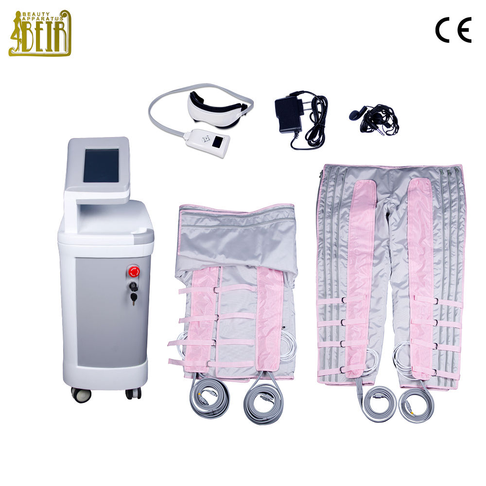 Infrared pressotherapy air pressure cellulite reduction body message for salon use
